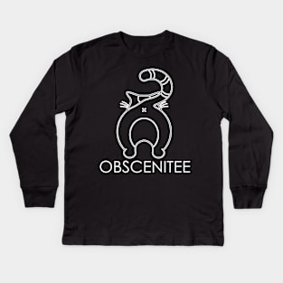 Obscenity (OBSCENITEE Brand) Kids Long Sleeve T-Shirt